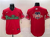 Men's Philadelphia Phillies Team Big Logo Red Phanatic Limited Stitched Jersey,baseball caps,new era cap wholesale,wholesale hats